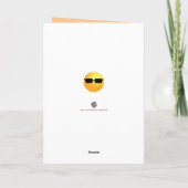 Carte Amusants plus frais enfant anniversaire Sun Emojis (Dos)