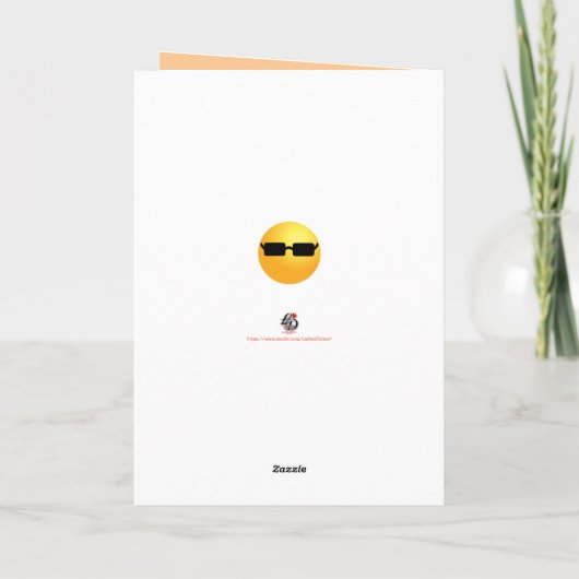 Carte Amusants plus frais enfant anniversaire Sun Emojis (Dos)