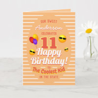 Amusants plus frais enfant anniversaire Sun Emojis