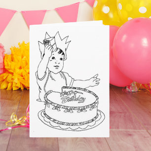 Carte Amusants pour enfants do-it-yourself couleur dans