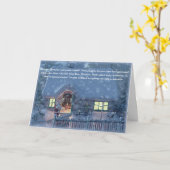 Carte Amusement à l'atelier Père Noël (Fleur jaune)