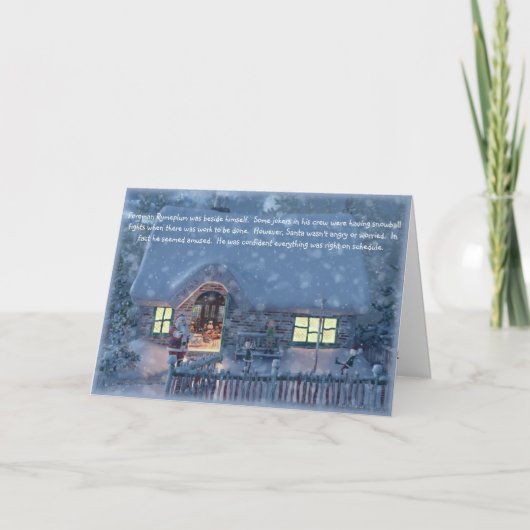 Carte Amusement à l'atelier Père Noël (Devant)