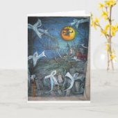 Carte Amusement de Halloween pour chacun (Fleur jaune)