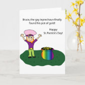 Carte Amusement de Jour de la Saint Patrick (Fleur jaune)