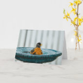 Carte Amusement du temps de bain (Fleur jaune)
