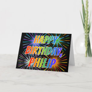 Carte Amusement "JOYEUX ANNIVERSAIRE " de "PHILIP" de
