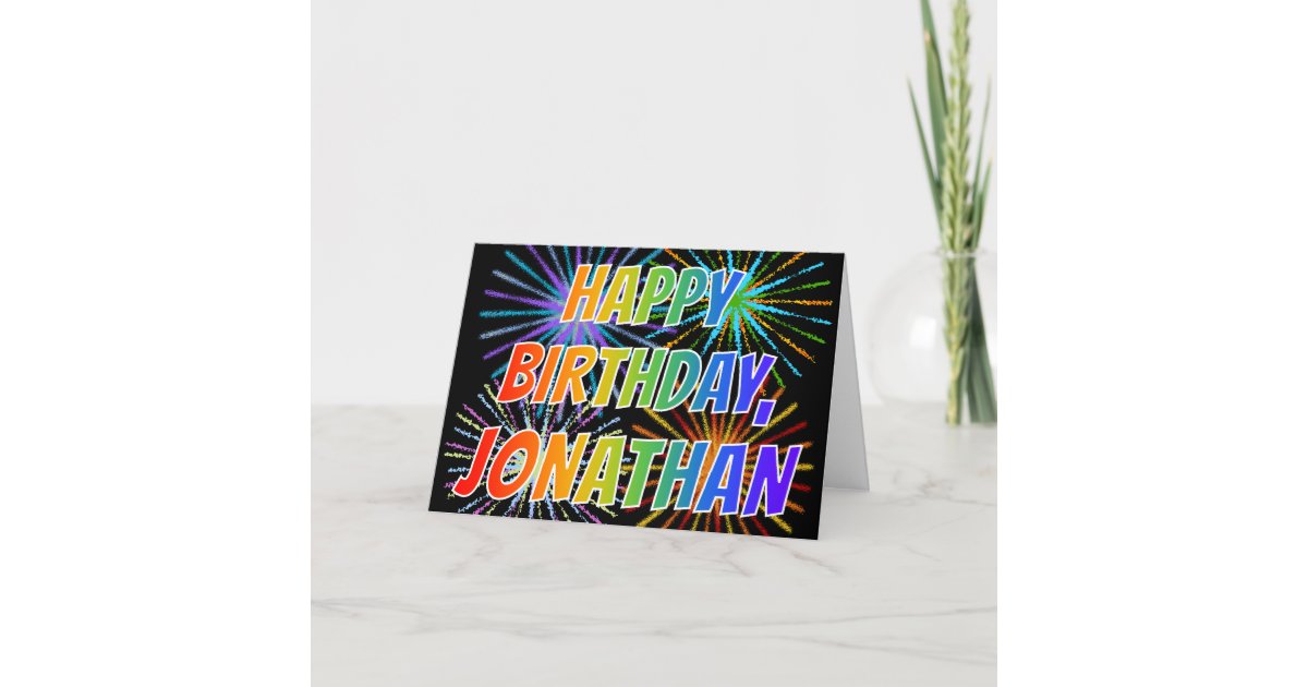 Carte Amusement Joyeux Anniversaire Jonathan De Zazzle Be