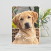 Carte Amusez Mon Meilleur Ami Photo Amour Empreinte de p (Debout devant)