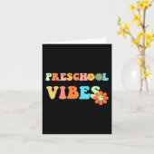 Carte Amusez-Vous À L'École Vibes Préscolaire Premier Jo (Fleur jaune)