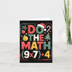 Carte Amusez-vous avec les maths 67 Mème Six Sept Noël E