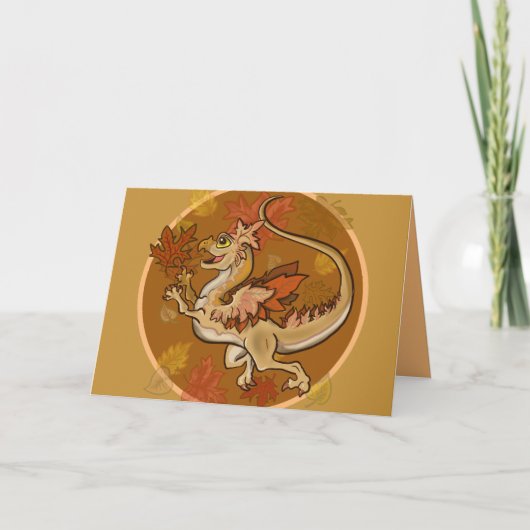 Carte Amusez-vous dans le dragon Feuille (Devant)