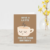 Carte Amusez-Vous Dernièrement Pour Votre Anniversaire (Fleur jaune)