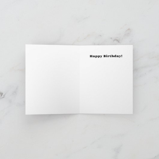 Carte Amusez-vous un Anniversaire (Intérieur)