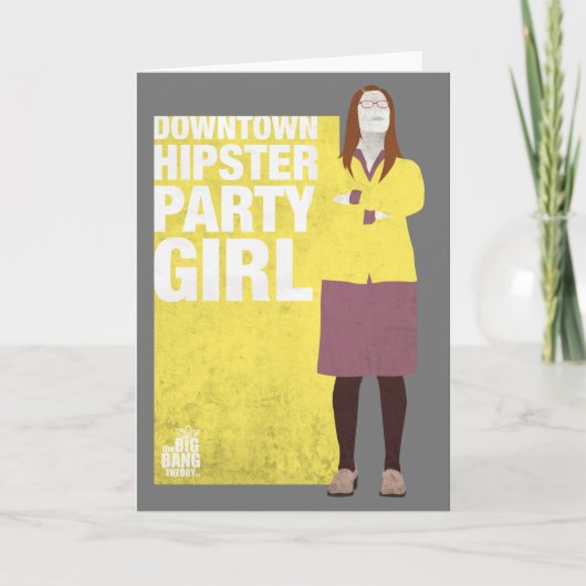 Carte Amy | Downtown Hipster Party Girl (Devant)