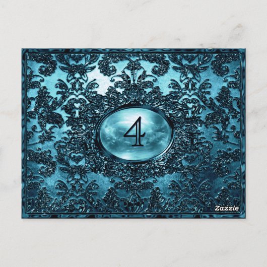 Carte Anabelle Goyle Victorian Numéro de table (Dos)