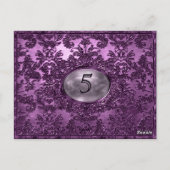 Carte Anabelle Plaza Victorian Numéro de table (Dos)