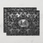 Carte Anabelle Victorian Numéro de table (Devant / Derrière)