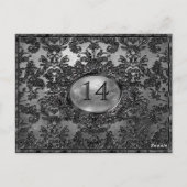 Carte Anabelle Victorian Numéro de table (Dos)