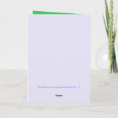 Carte Anagrammes de retraite, nouvelle version (Dos)