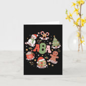 Carte Analyste de comportement appliqué enseignant Xmas  (Fleur jaune)