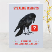 Carte Analyste en intelligence d'affaires Crow (Fleur jaune)