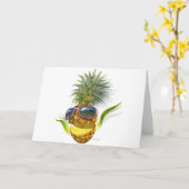 Carte ananas (Fleur jaune)
