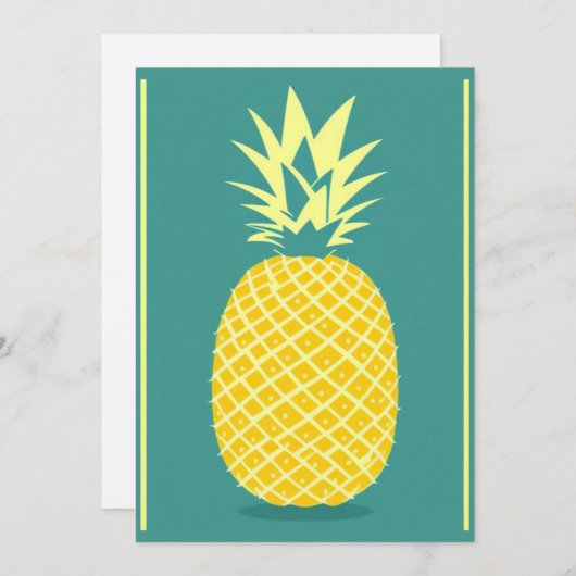 Carte ananas (Devant / Derrière)