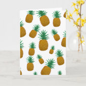 Carte Ananas dansant (Fleur jaune)