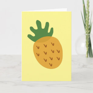 Carte Ananas FIV   Infertilité jaune mou moderne