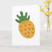 Carte Ananas FIV | Support moderne pour l'infertilité mû (Fleur jaune)