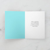 Carte Ananas & Fruits sur Périwinkle Anniversaire Saluta (Intérieur)