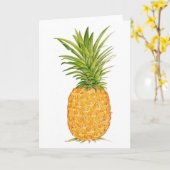 Carte Ananas hawaïen (Fleur jaune)