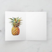 Carte Ananas Tropical Heureux (Intérieur)