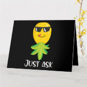 Carte Ananas vers le bas (Fleur jaune)
