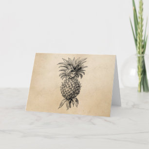 Carte Ananas vintage des années 1800