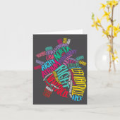 Carte Anatomical Heart Design Cardiac Cardiovascular Icu (Fleur jaune)