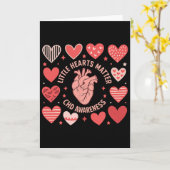Carte Anatomie du cœur Saint-Valentin Petits cœurs Probl (Fleur jaune)