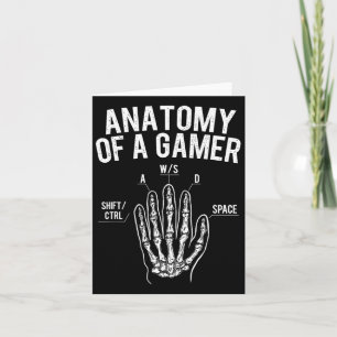 Carte Anatomie d'un joueur - Amateur de jeux vidéo conso