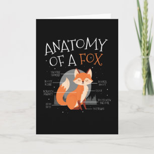 Carte Anatomie D'Une Forêt De Fox Mmite Fox Animal