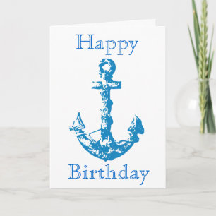 Carte Anchor design birthday