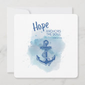 Carte Anchor Of Hope Scripture Card (Dos)