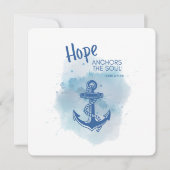 Carte Anchor Of Hope Scripture Card (Devant)