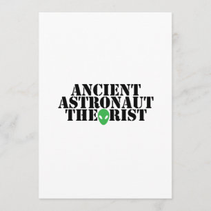 Carte Ancien astronaute théoricien Alien Amusant Anniver