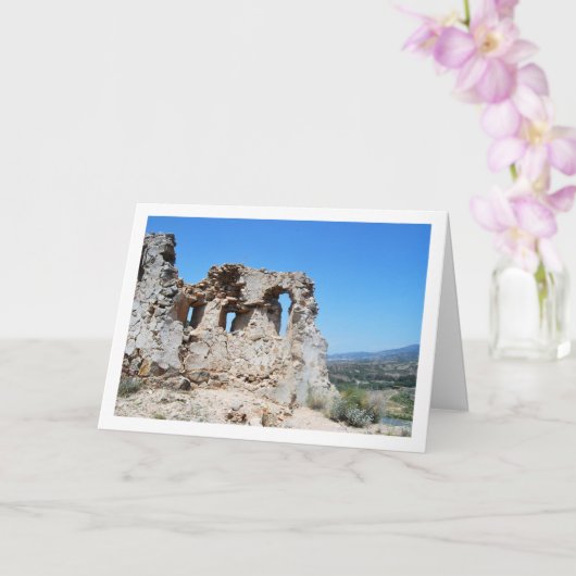 Carte Ancien château de Domeño à Domeño Viejo, Valence, (Orchidée)