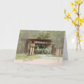 Carte Ancien chevalet ferroviaire (Fleur jaune)