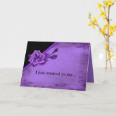 Carte Ancien jeu de fleurs de Rose pourpre TIme (Fleur jaune)