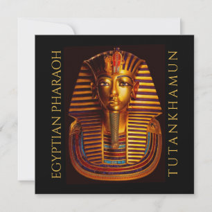 Carte Ancien roi égyptien Tutankhamon Gold Burial Masque