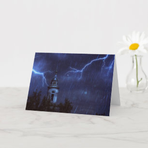 Carte Ancienne chapelle et orage