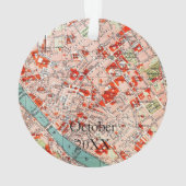 Carte ancienne de Florence (dos)