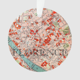 Carte ancienne de Florence